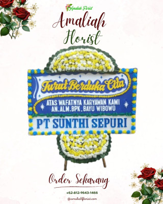 Papan Bunga Duka di Koto Tengah